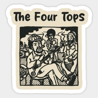 4 tops ll reggae jaming Sticker